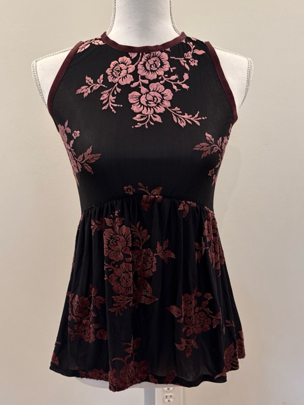 Knox Rose sheer black sleeveless top